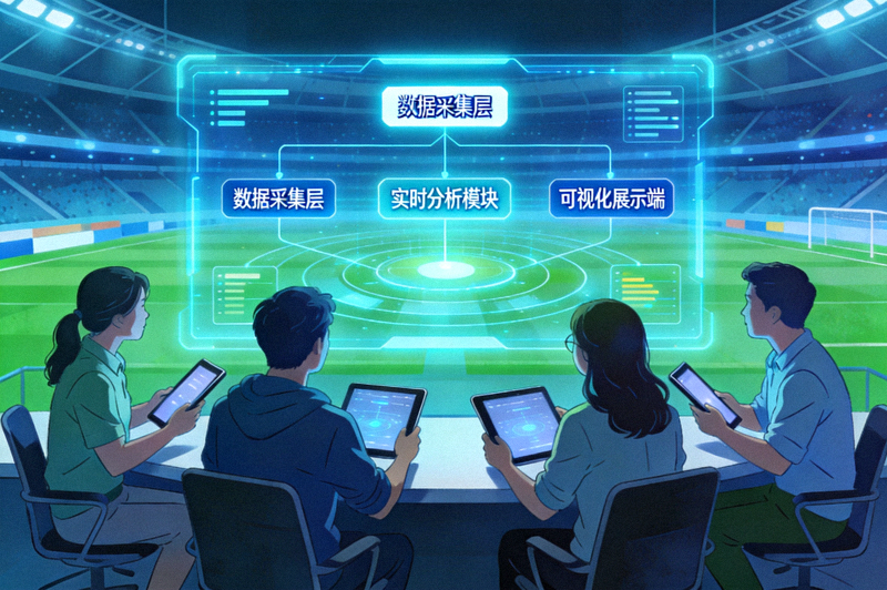 数字化体育技术开发团队正在分析赛况数据架构